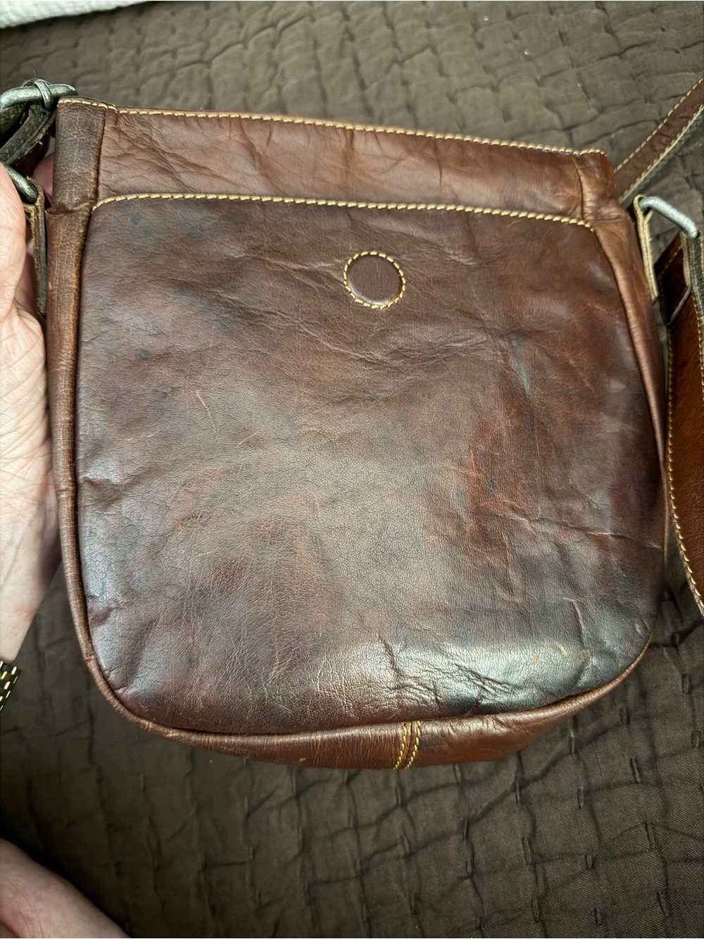 Jack George’s Brown Leather Crossbody Bag - Casual Everyday